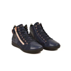 Pataugas PALME/MIX F4H MARINE/ROSE -Meilleur Chaussure Magasin 628270 922 BASKET FEMME PALME MIX F4H MARINE ROSE 4