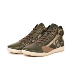 Pataugas PALME/WT F4H KAKI -Meilleur Chaussure Magasin 628274 BASKET FEMME PALME WT KAKI 5