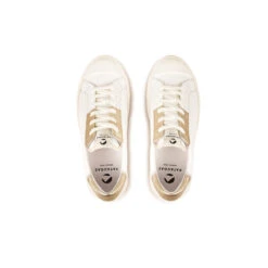 Pataugas ARAN/M F2H BLANC/DORÉ -Meilleur Chaussure Magasin BASKET FEMME ARAN M F2H BLANC DORE 6