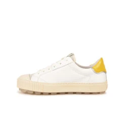 Pataugas ARAN/MIX F2H BLANC/JAUNE -Meilleur Chaussure Magasin BASKET FEMME ARAN MIX F2H BLANC JAUNE 3
