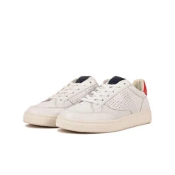 Pataugas BASALTE/N H2H BLANC/ROUGE -Meilleur Chaussure Magasin BASKET HOMME BASALT N F2H BLANC ROUGE 5