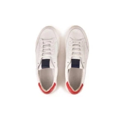 Pataugas BASALTE/N H2H BLANC/ROUGE -Meilleur Chaussure Magasin BASKET HOMME BASALT N F2H BLANC ROUGE 6